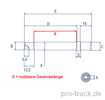Preview: Zeichnung Stehbolzen